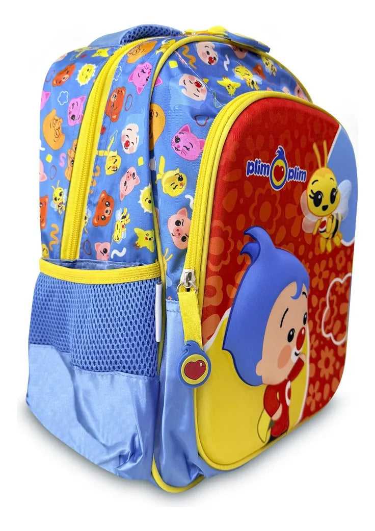 Mochila Kinder American Bags Rojo Plim Plim y Abejita