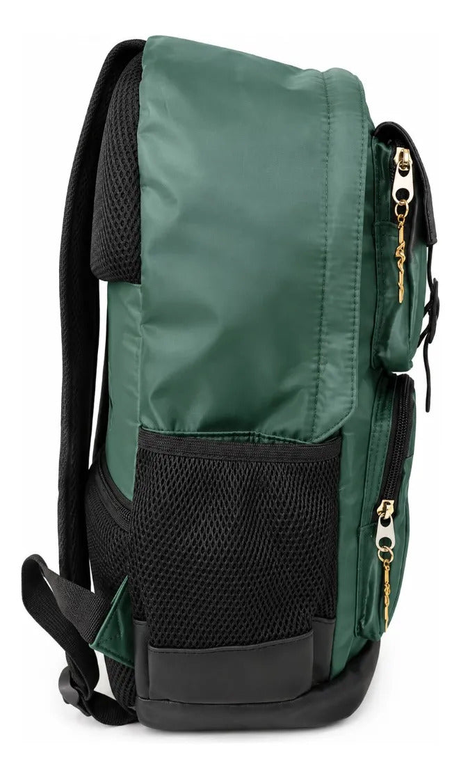 Mochila Escolar Yadatex Harry Potter Slytherin Verde Satinada