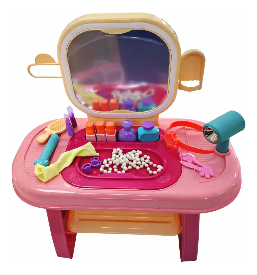 Tocador Infantil Funny Dresser Con Luz, Sonido 20 Piezas
