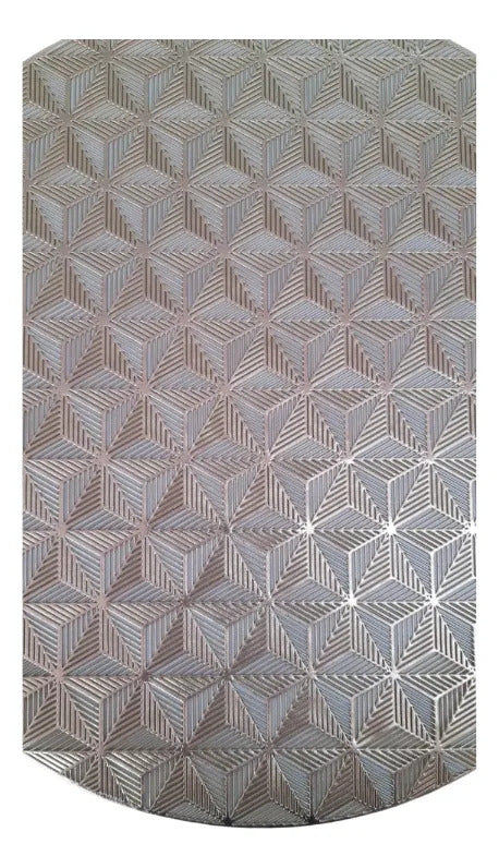 Manteles De Mesa Redondos Metálicos 6 Piezas Dos Colores