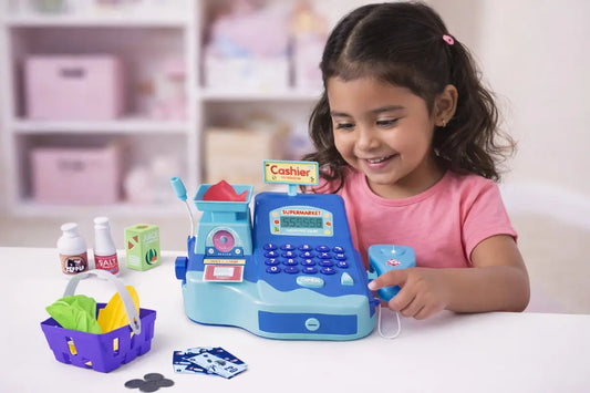 Caja Registradora Infantil Candy Toys Con 9 Accesorios