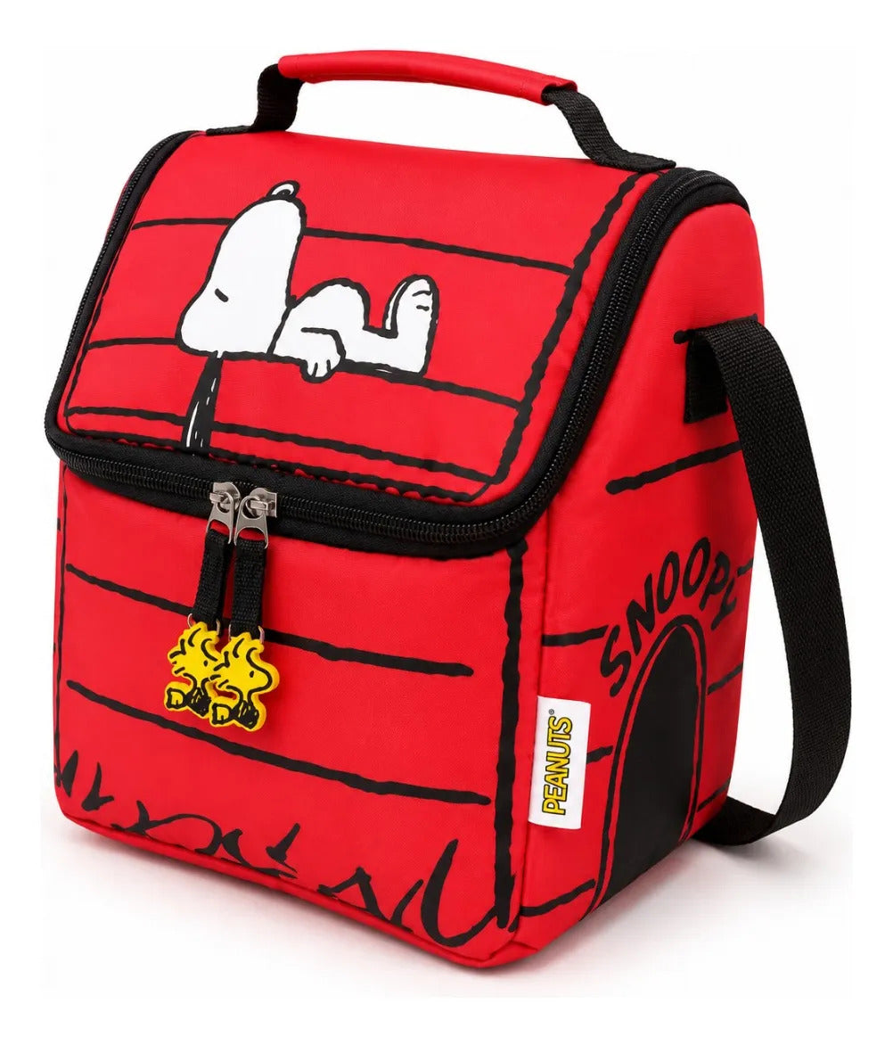 Lonchera Térmica Yadatex Snoopy Con Woodstock Roja