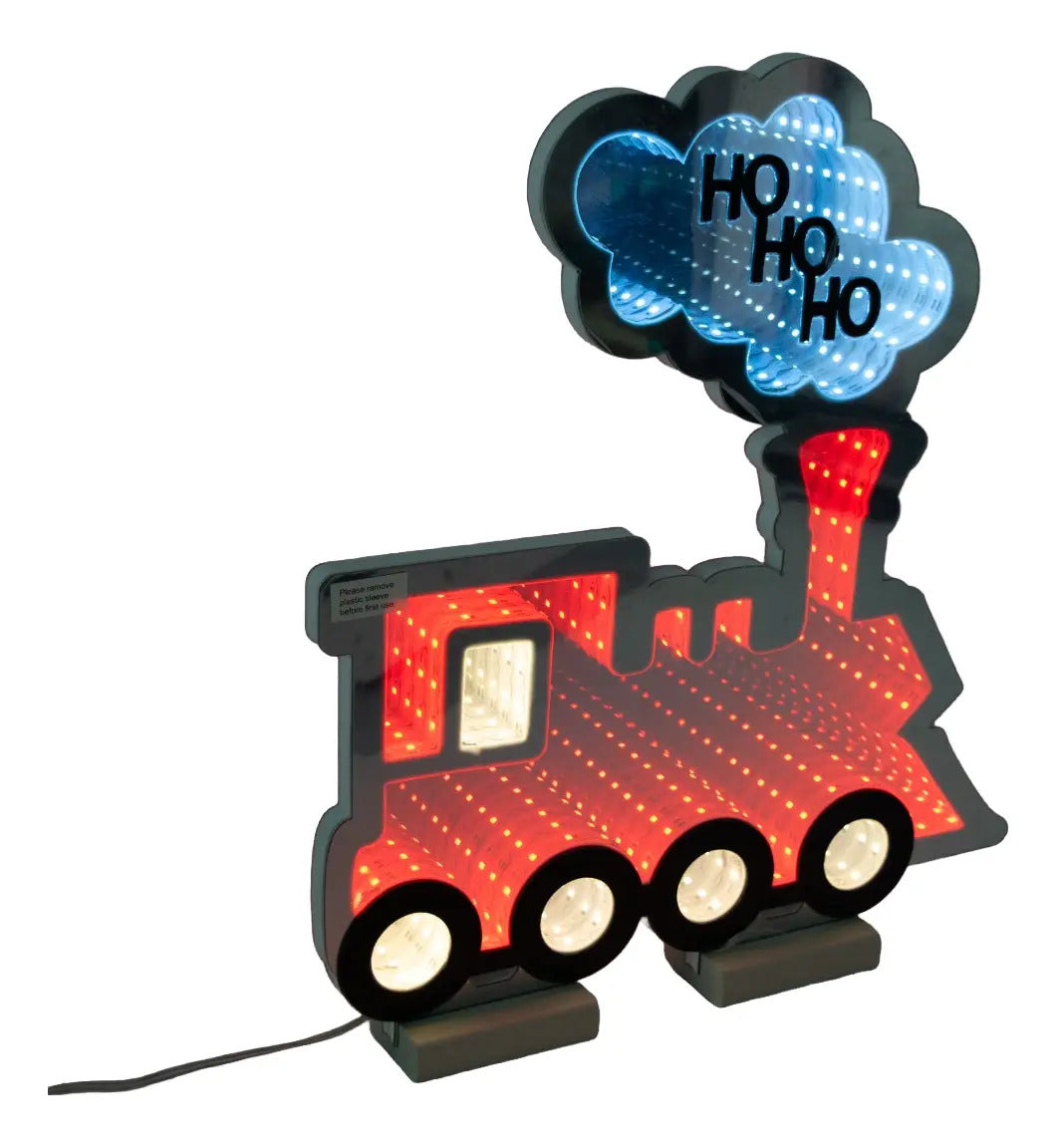 Luz Infinita Tren Navideño 40x50x2 Cm 171 Luces Marca Lluvia