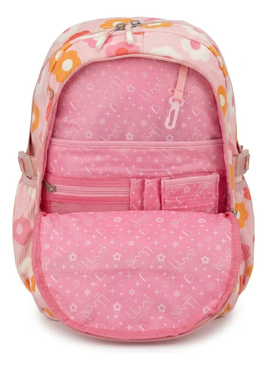 Set 3 Piezas Lluvia Diseño Floral Mochila Lonchera Lapicera