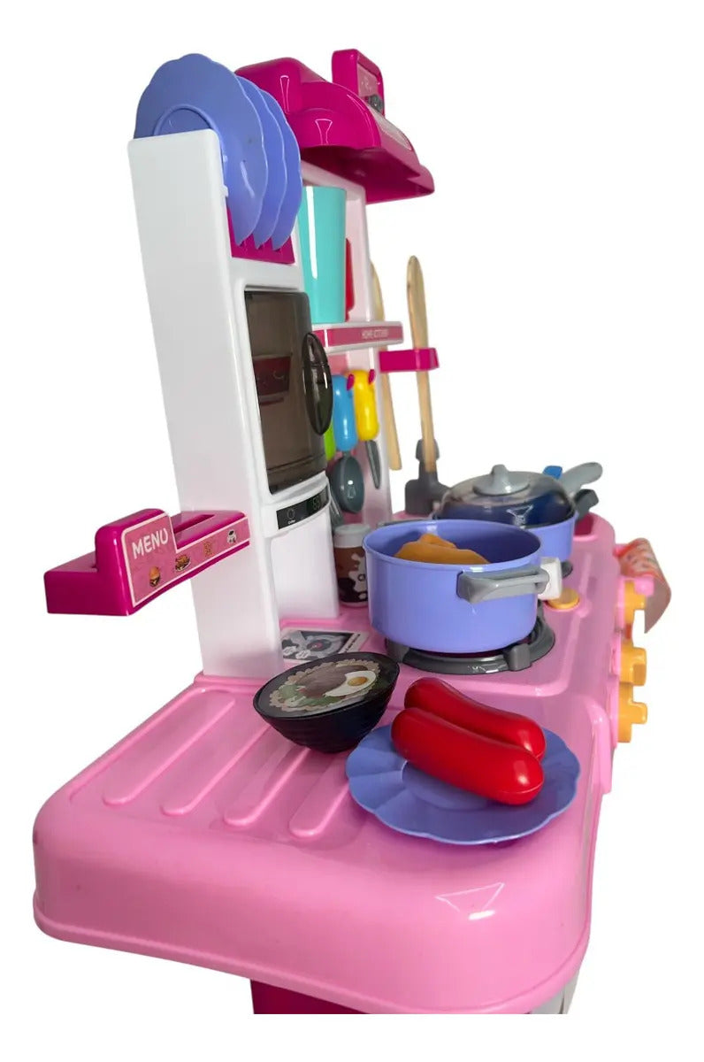 Cocina Infantil Marca Candy Toys Modelo Pequeño 42 Piezas