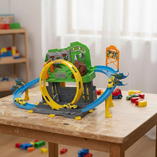 Pista Track Racing Con Loop 360 Portafolio Marca Candy Toys