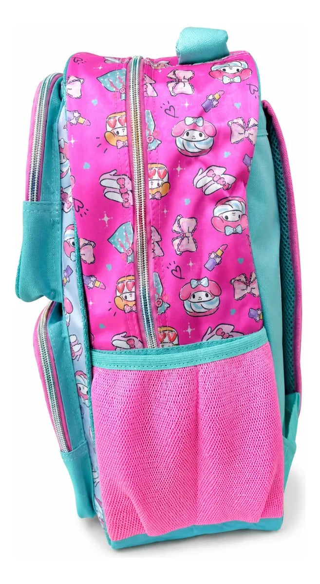 Mochila Primaria Ruz My Melody Con Corazón De Confeti