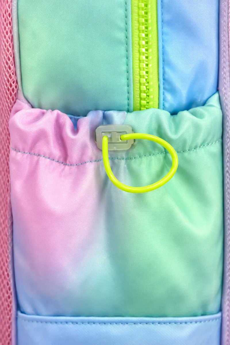 Mochila Juvenil  Lluvia Colores Difuminados