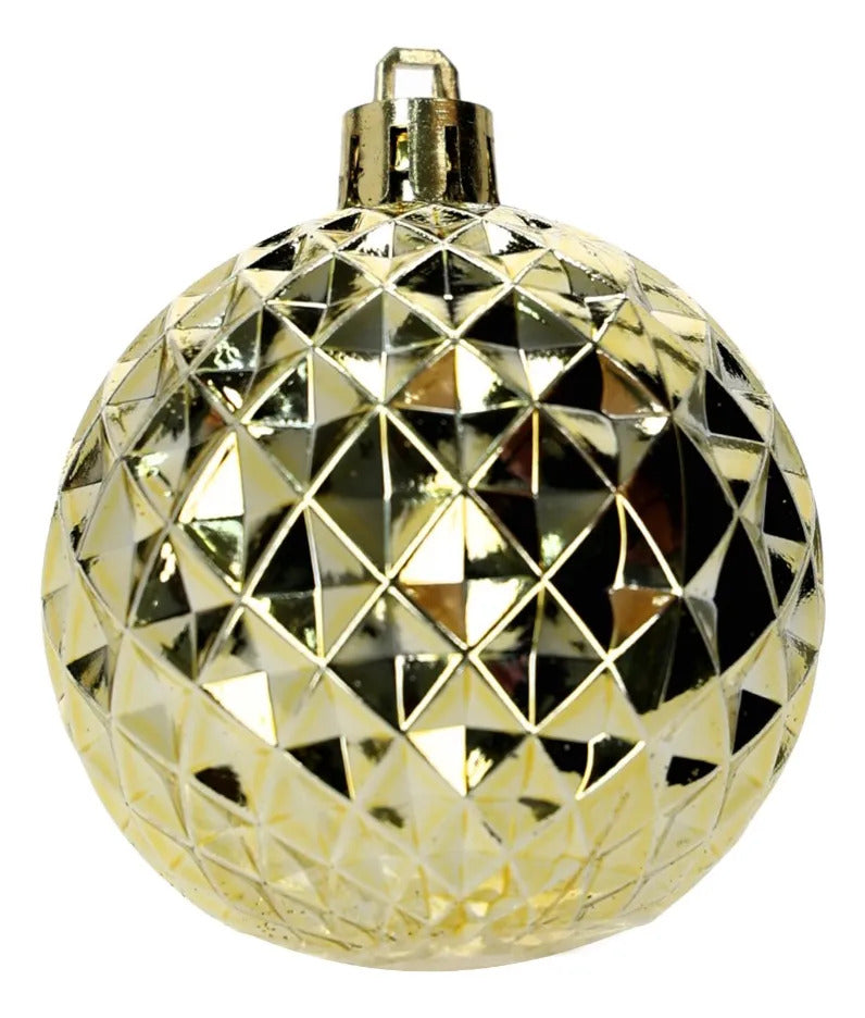 Set Navideño lluvia Dorado Champagne 28 Piezas Elegantes