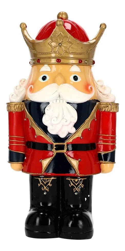 Soldado Cascanueces Lluvia Rey Rojo 29 cm