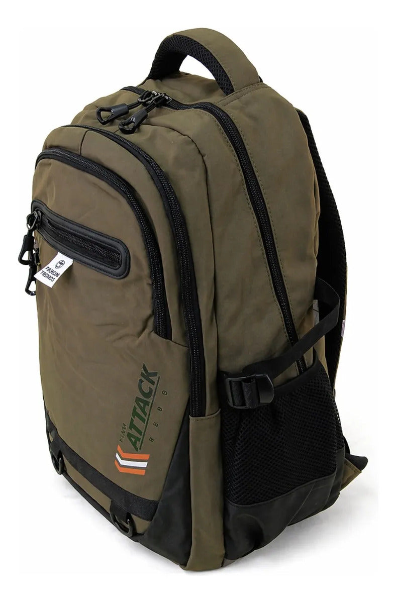 Mochila Lluvia Verde Olivo Premium Gran Capacidad Laptop