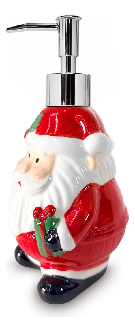 Jabonera Navideña Lluvia Lights Santa Claus Rojo 450 Ml
