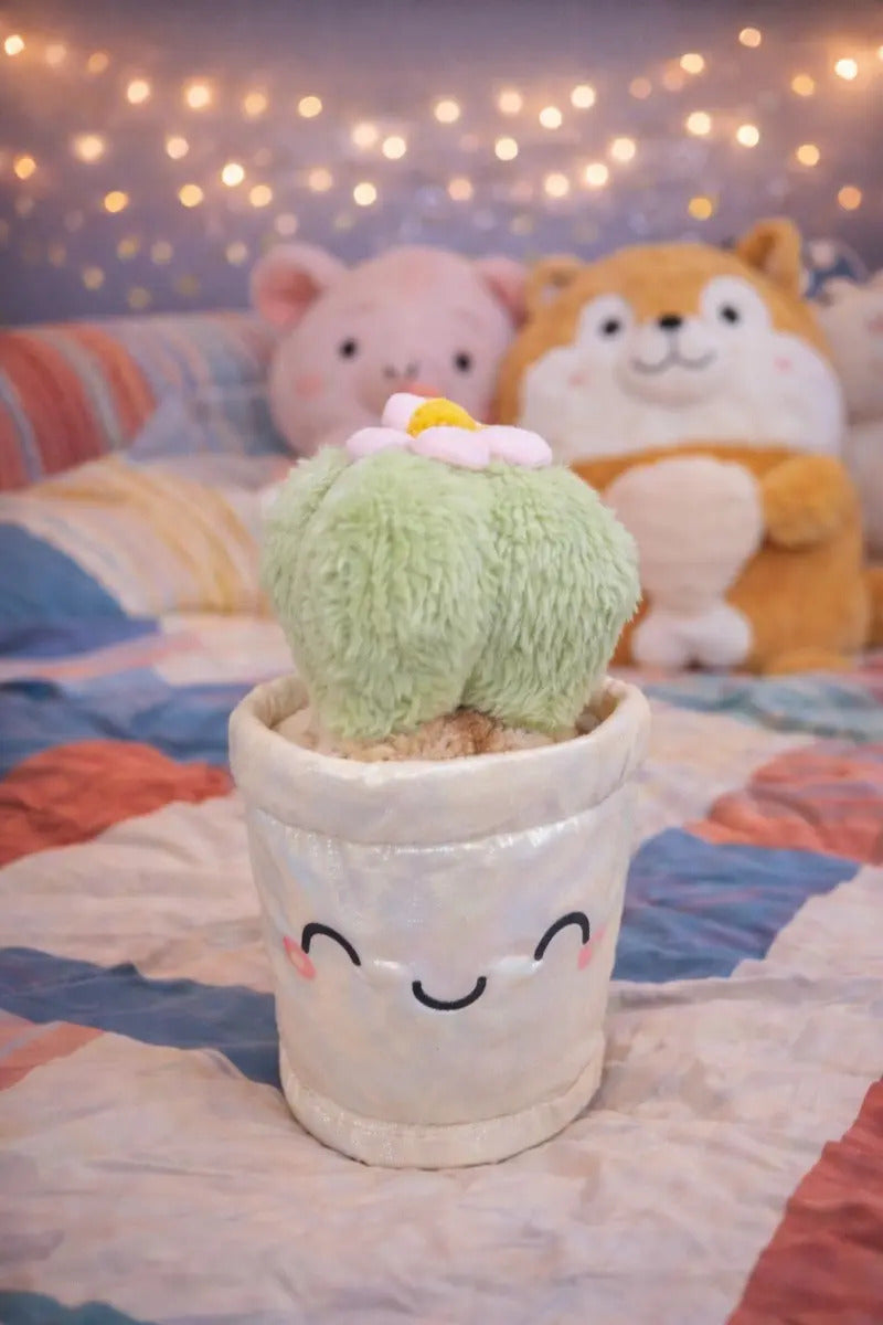 Peluche De Planta Lirio Margarita Y Cactus 28x15x15 Cm Candy