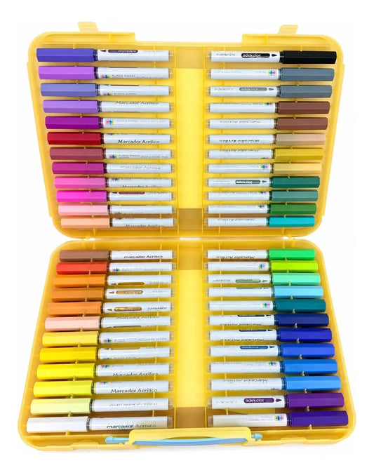 Marcadores Acrílicos Adekolor 48 Piezas Colores Surtidos