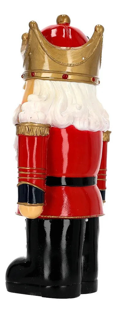 Soldado Cascanueces Lluvia Rey Rojo 29 cm