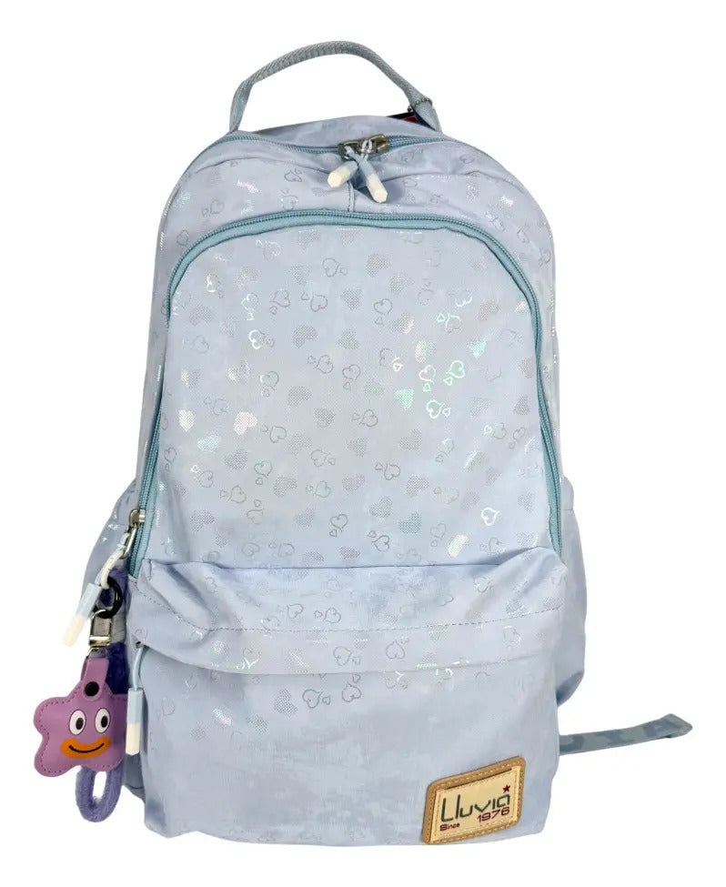 Mochila Juvenil Marca Lluvia Corazones