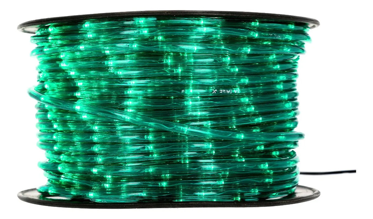 Manguera Navideña Led Lluvia Verde Fija Flash