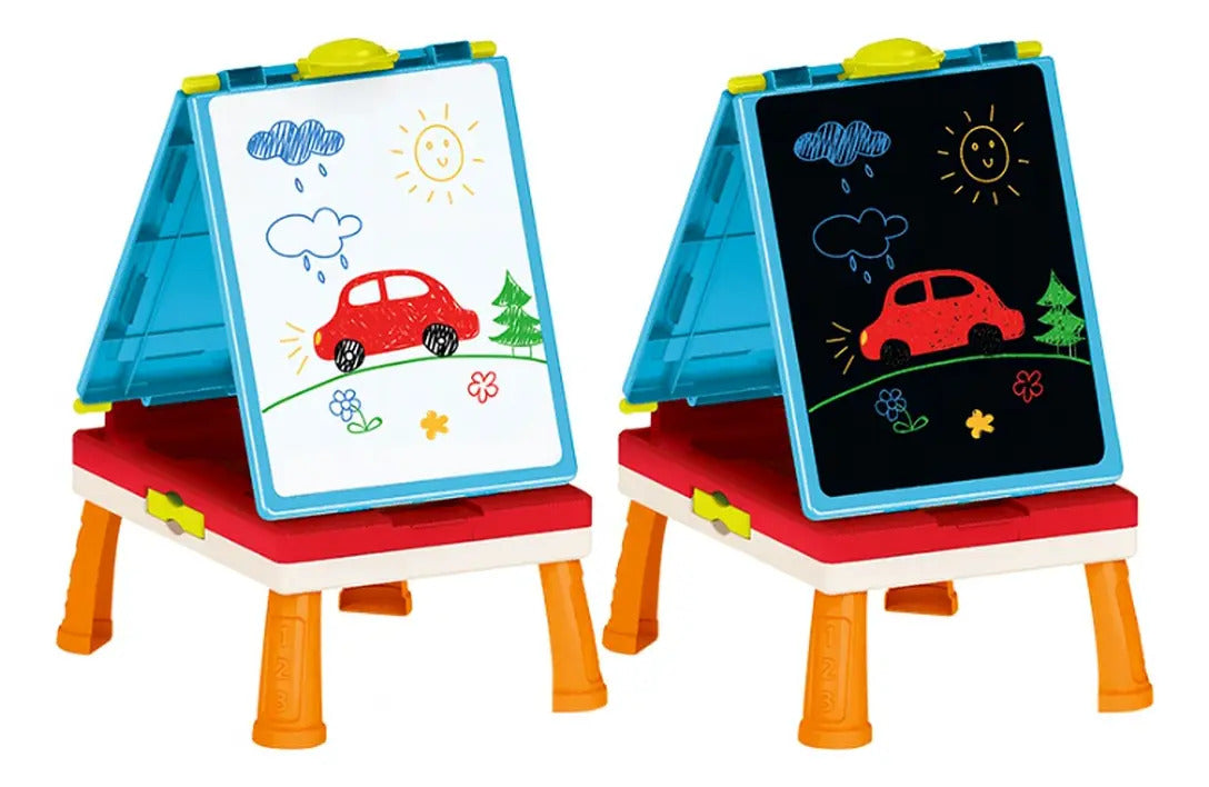 Pizarra Doble Cara Desmontable Y Juegos 31 Piezas Candy Toys