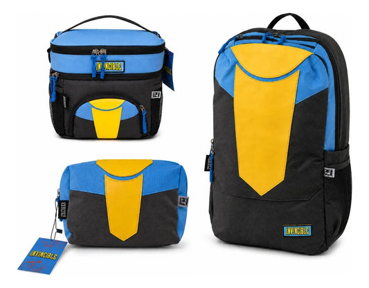 Set Escolar Tres Piezas Fotorama Wolverine Azul Y Gris