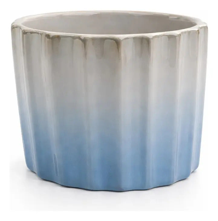 Taza Acanalada Degradado Pastel Con Aza De Corazon 350 Ml