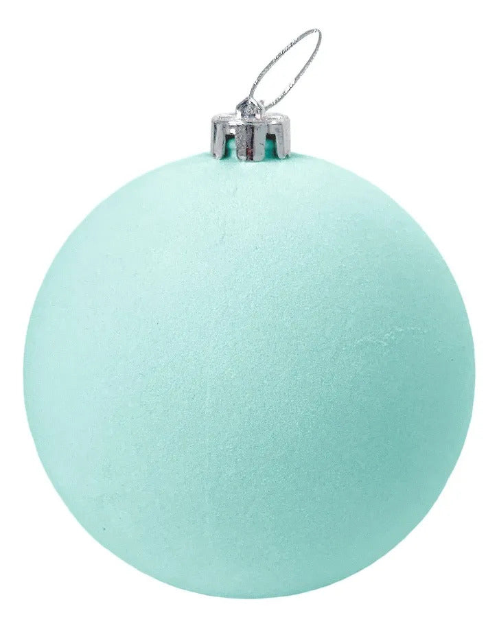 Esferas Navideñas Lluvia Light Pastel 4 Piezas 15 cm