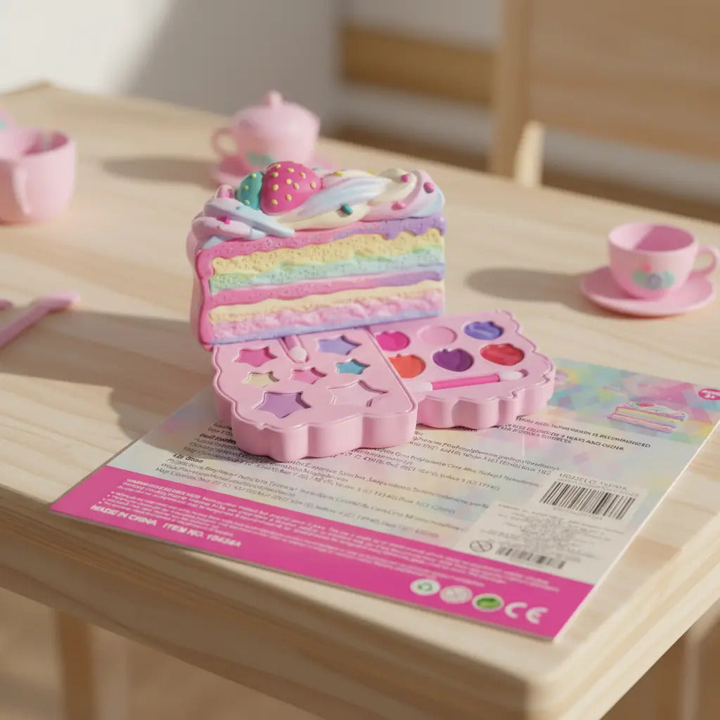 Set De Maquillaje En Estuche Rebanada De Pastel Candy Toys