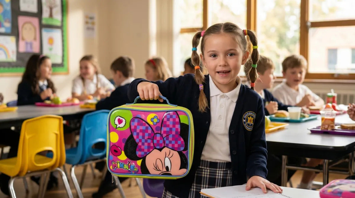 Lonchera Térmica Infantil Ruz Minnie Mouse Amarillo Neón