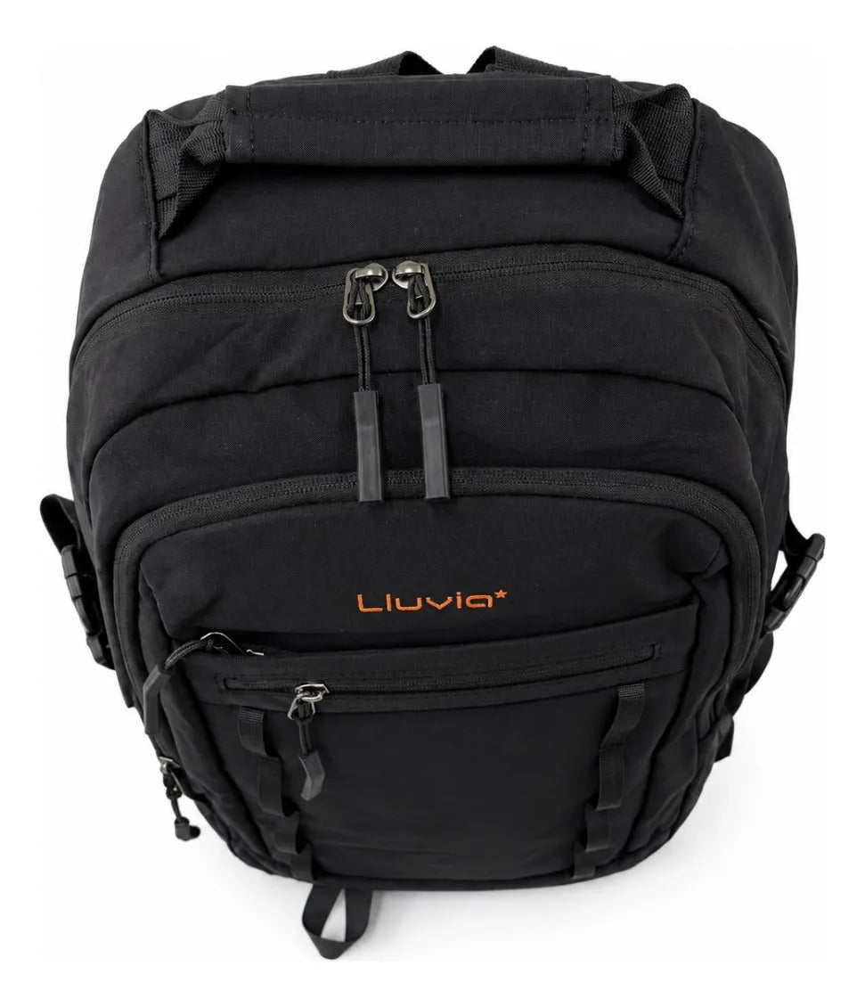 Mochila Negra Lluvia Gran Capacidad Moderna Para Escuela Oficina