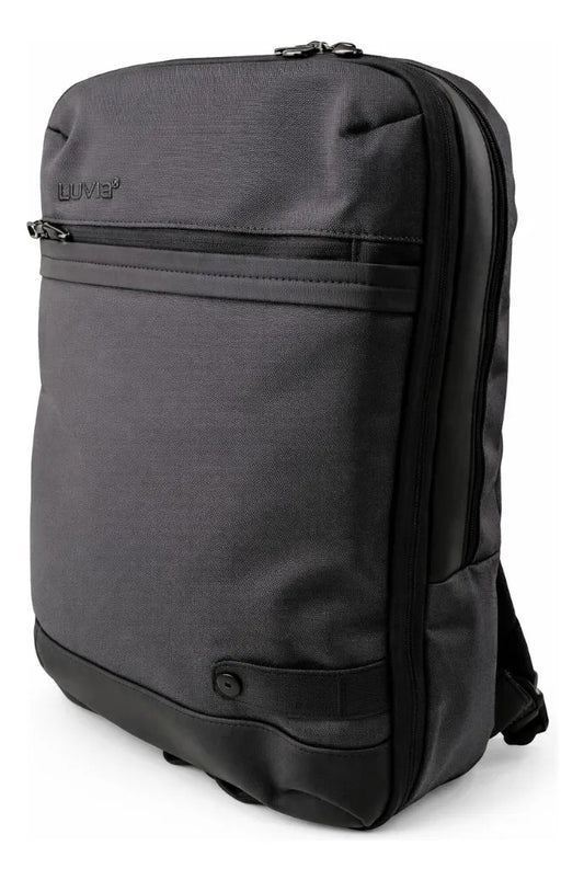 Mochila Lluvia Gris Con Negro Estilo Ejecutivo Moderna