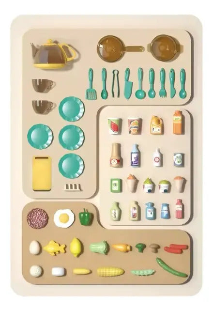 Cocina De Juguete Marca Candy Toys Infantil Con 48 Piezas
