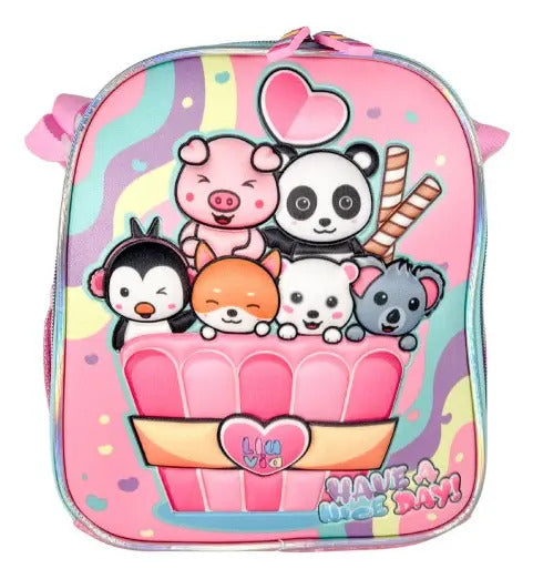 Paquete Mochila 3 Piezas Marca Lluvia Nice Day Primaria