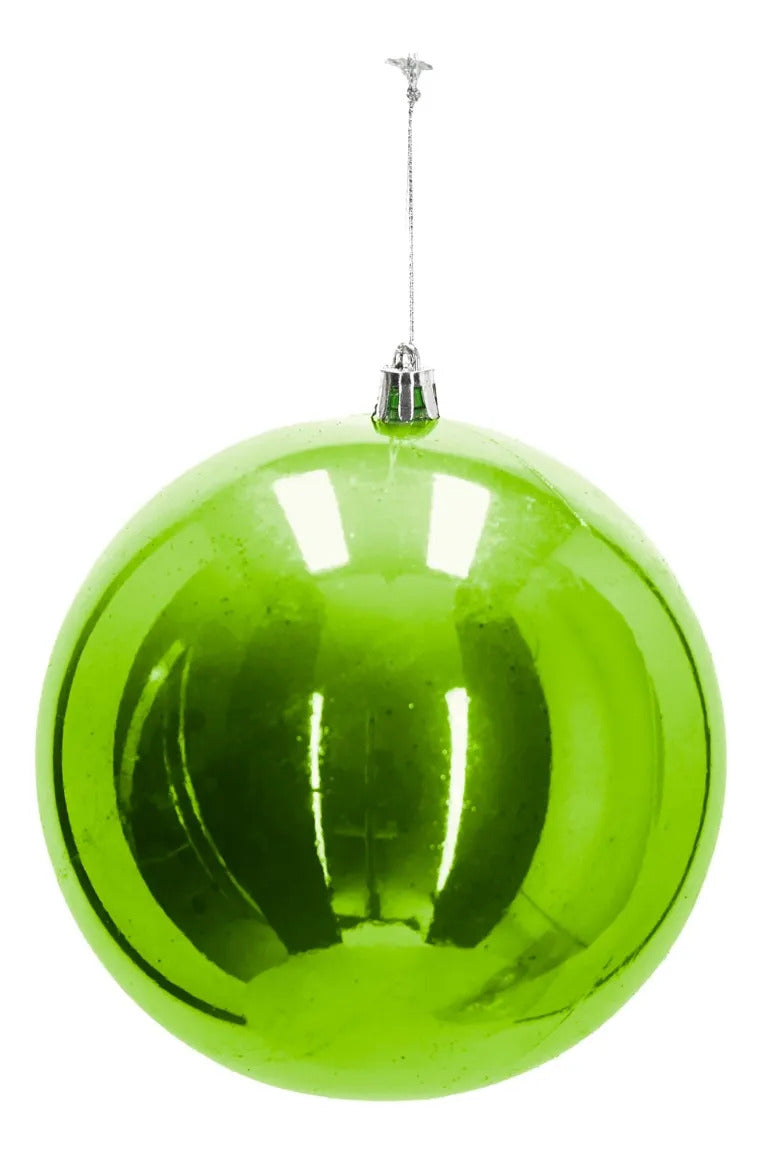 Esferas lluvia Multicolor Brillantes Jumbo 16 Piezas 12 cm