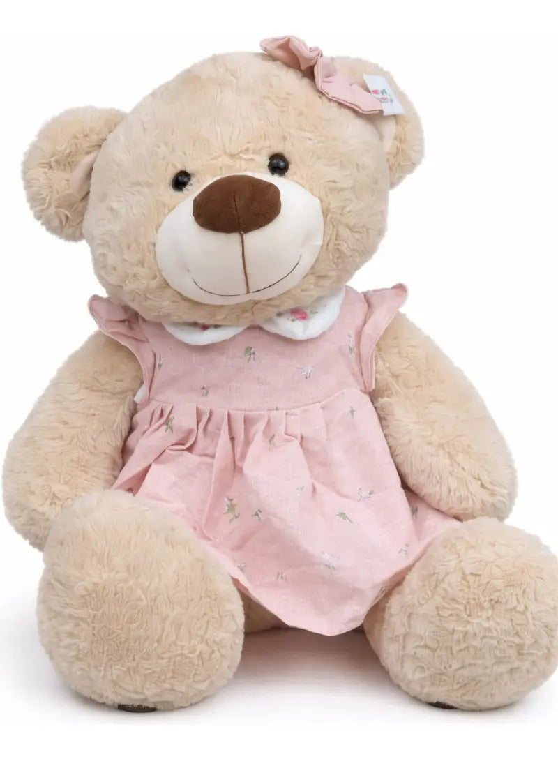 Peluche De Osa Grande Tierna Con Moño 54x38x42cm Candy Toys