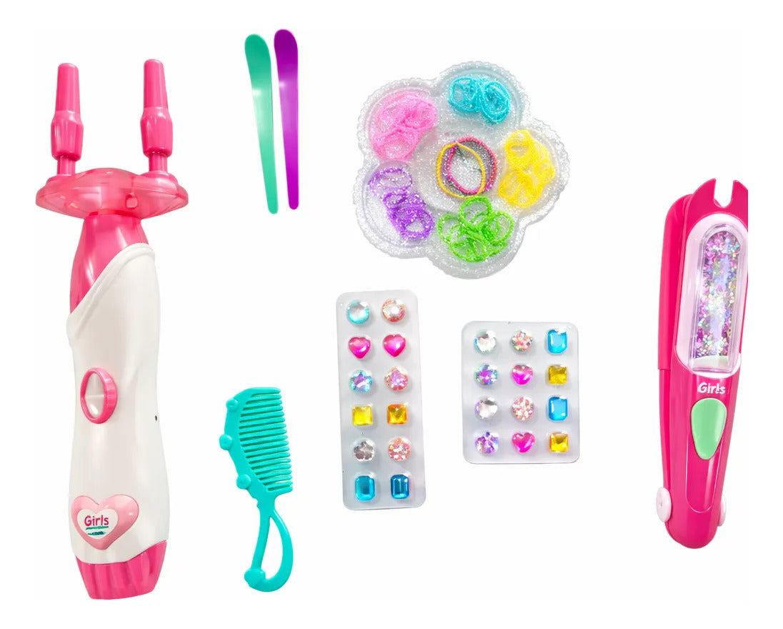 Set De Trenzas Y Decoración De Cabello 3 En 1 Con 30 Piezas