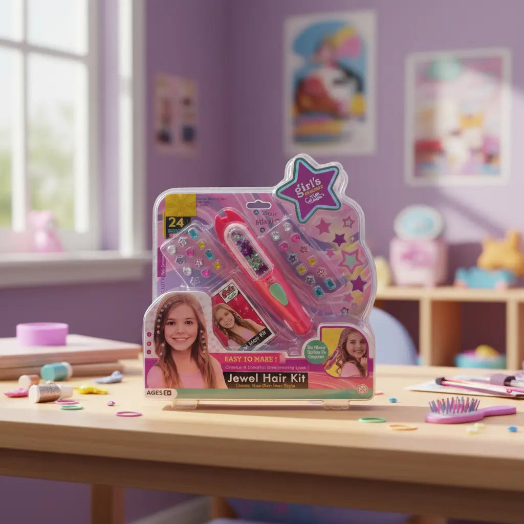 Set Decorador De Cabello Con Piedras Girls Creator
