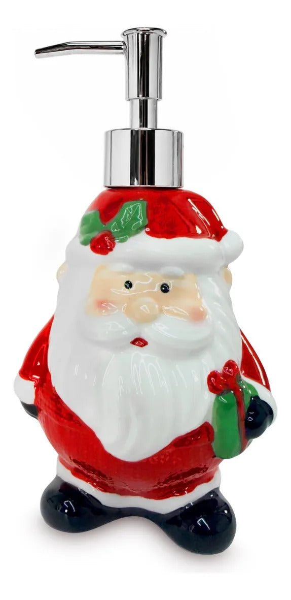 Jabonera Navideña Lluvia Lights Santa Claus Rojo 450 Ml