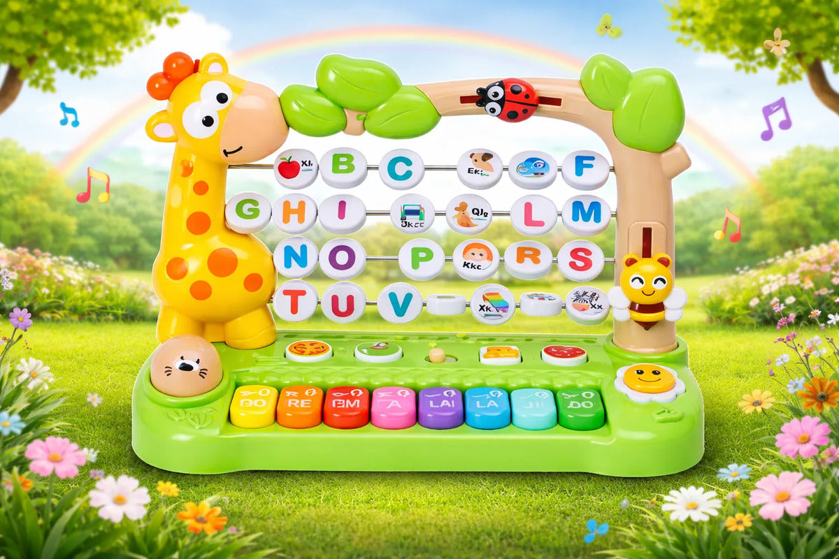 Juguete Educativo Jirafa Con Piano,con Luz Marca Candy Toys
