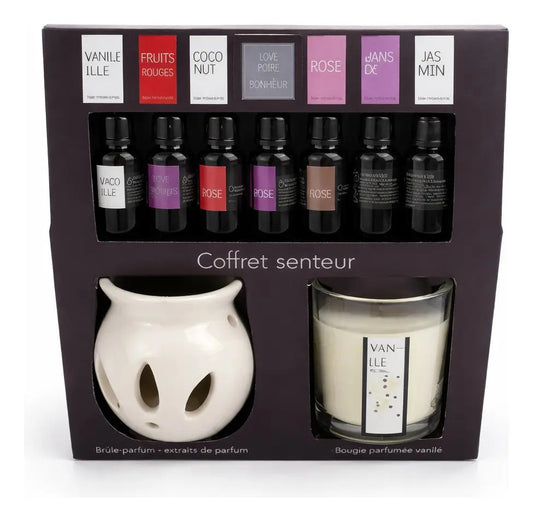 Set De Aromaterapia Love Home Con 6 Esencias Y Quemador