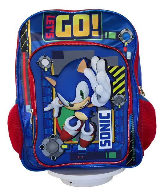 Kit Mochila Primaria Sonic Ruz Azul