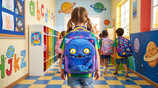 Mochila Escolar Cheshire Cat Guerreras K-pop Con Luz