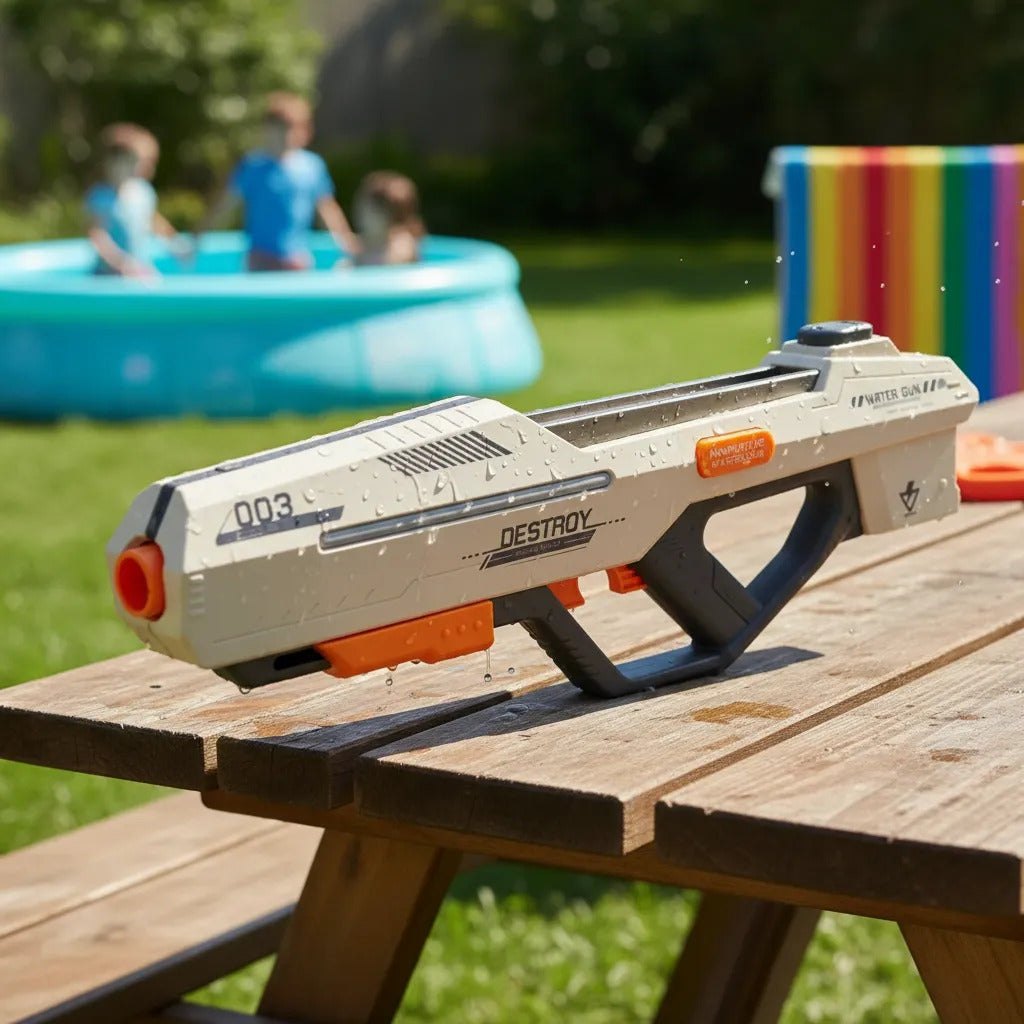 Pistola De Agua Eléctrica Con Succión Automática Con Luz