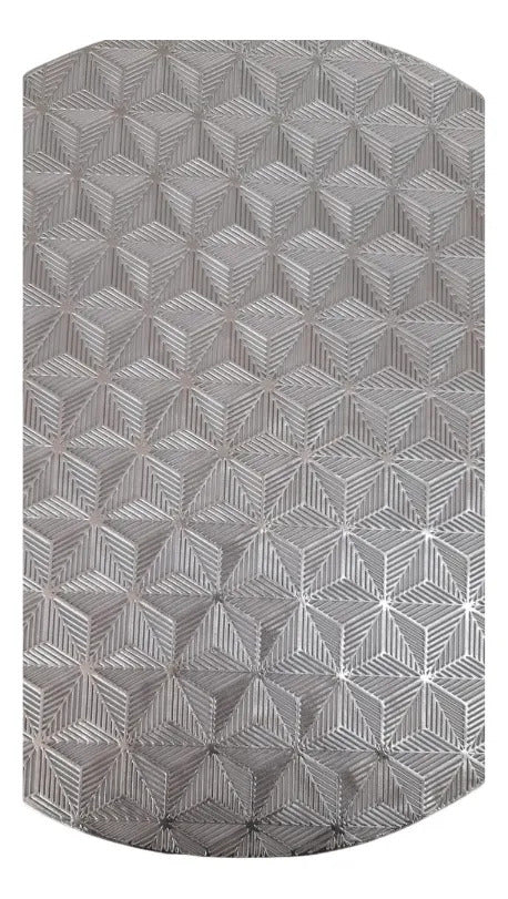 Manteles De Mesa Redondos Metálicos 6 Piezas Dos Colores