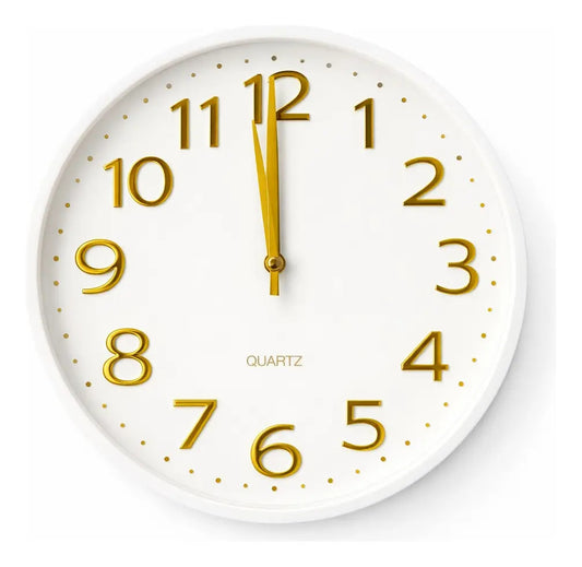 Reloj De Pared Quartz 30x4x30 Cm Limpio Moderno 4 Colores