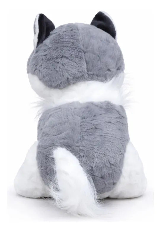 Peluche Husky Realista Esponjoso 33×35×22 Cm Candy Toys