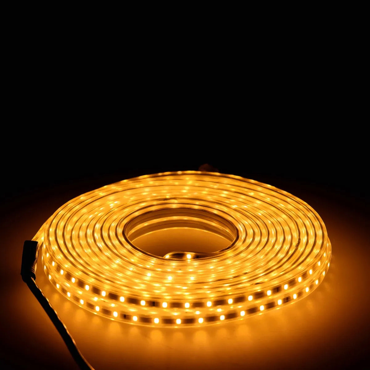 Tira De Luces Led Lluvia 10 Metros Blanco Cálido Plana