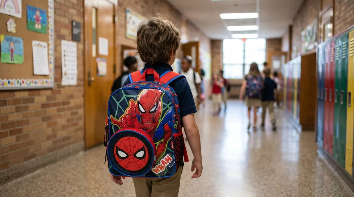 Mochila Escolar Ruz Spider-man 3d Con Llavero De Regalo