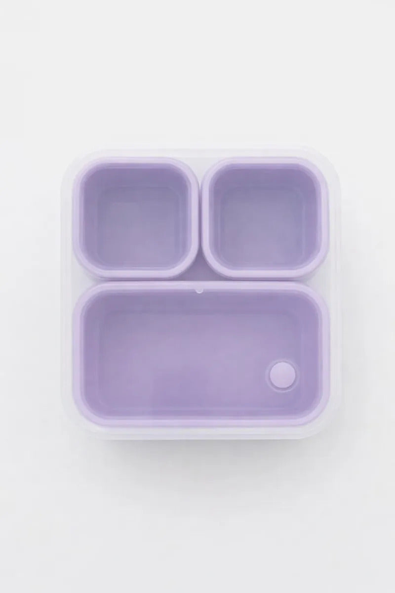 Tupper Yoovee 720 Ml Con 3 Compartimientos Sellado Antifugas