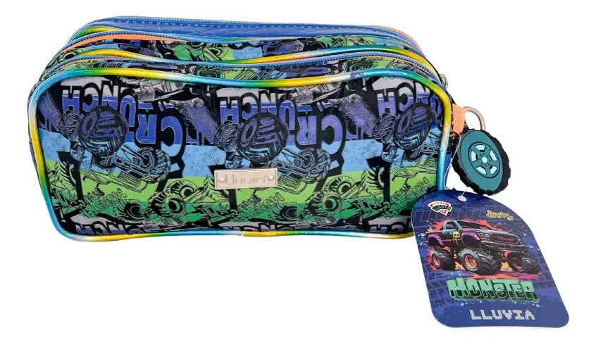 Mochila 3 Piezas Lluvia Primaria Monster Truck