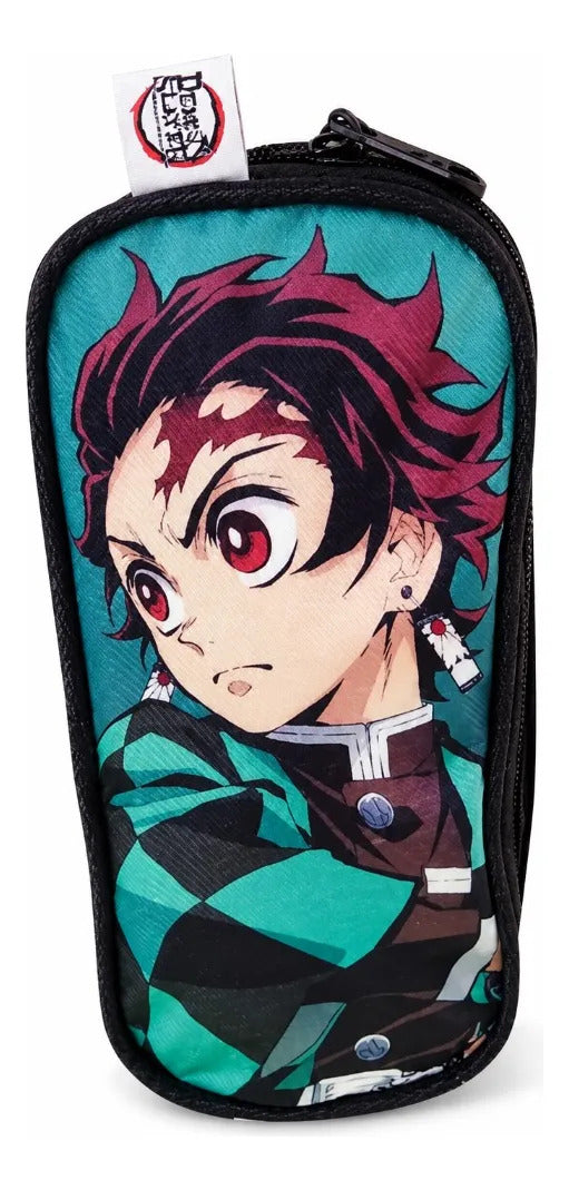 Set Escolar Demon Slayer Tanjiro Mochila Lonchera Y Lapicera