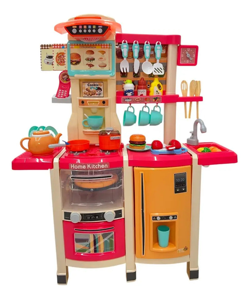 Cocina Marca Candy Toys Coral Con 5 Funciones 65 Piezas